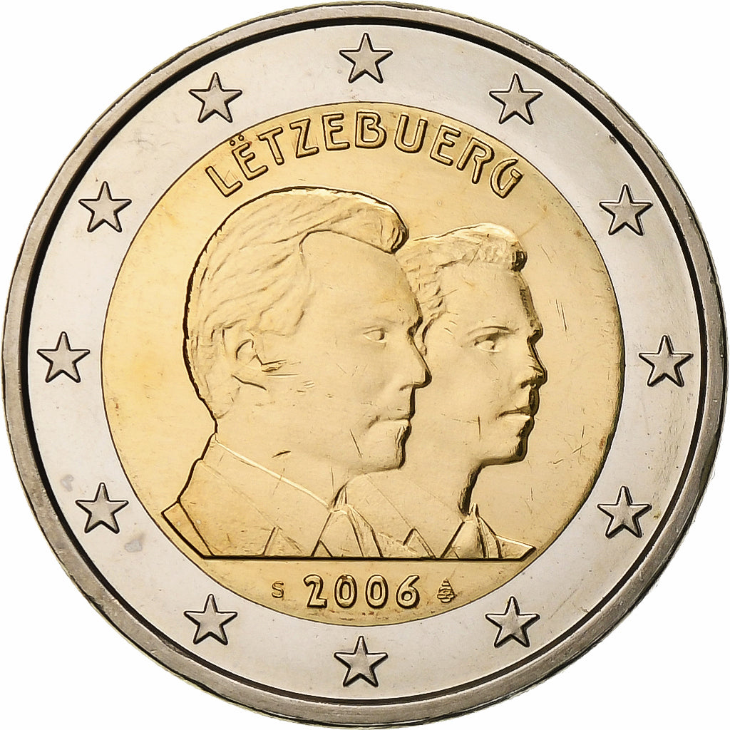 Luxemburgo, 2 Euro, Guillaume, 2006, Vantaa, Bimetálico, MS(63)