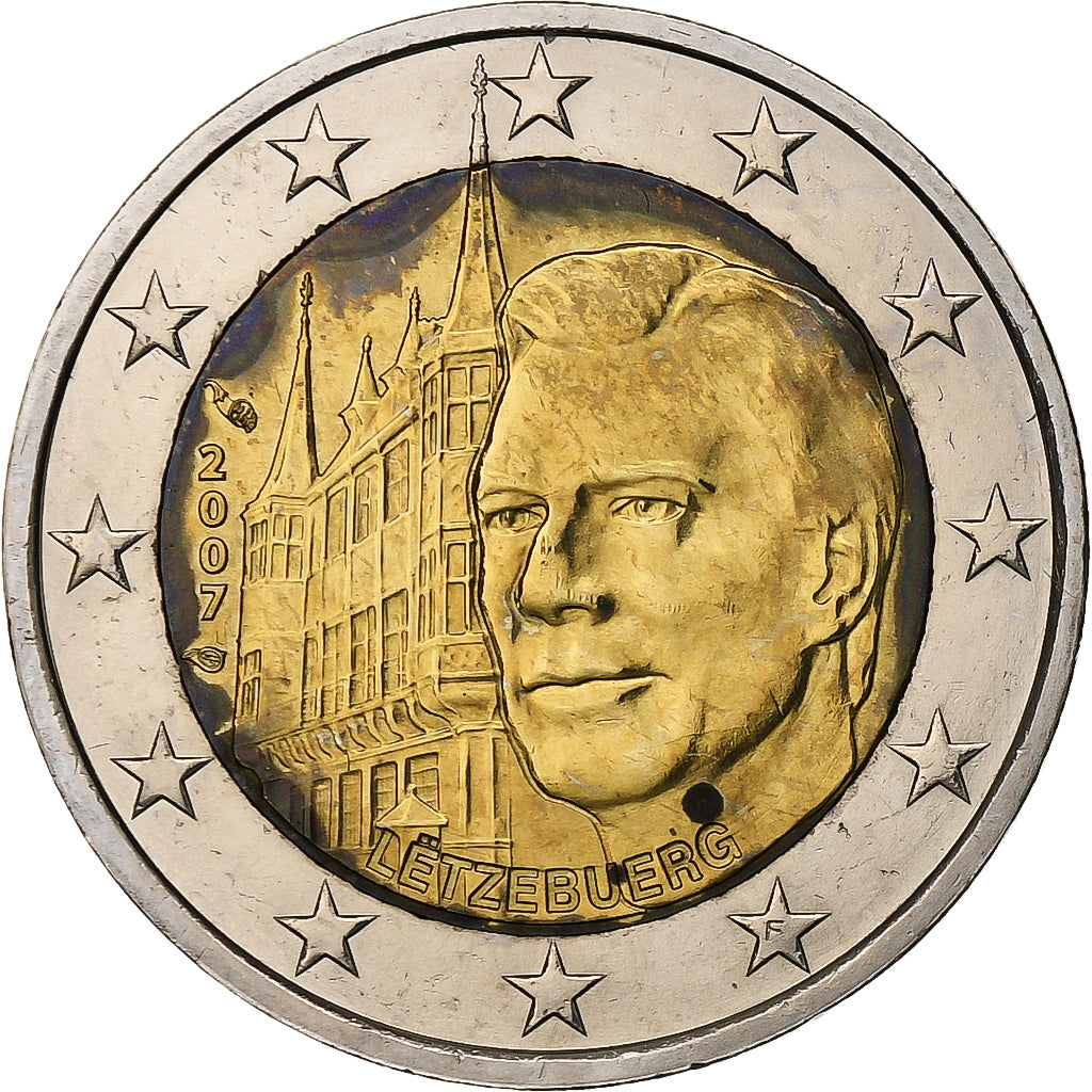 Luxembourg, 2 Euro, Palais grand-ducal, 2007, Pessac, Bi-Metallic, MS(60-62)