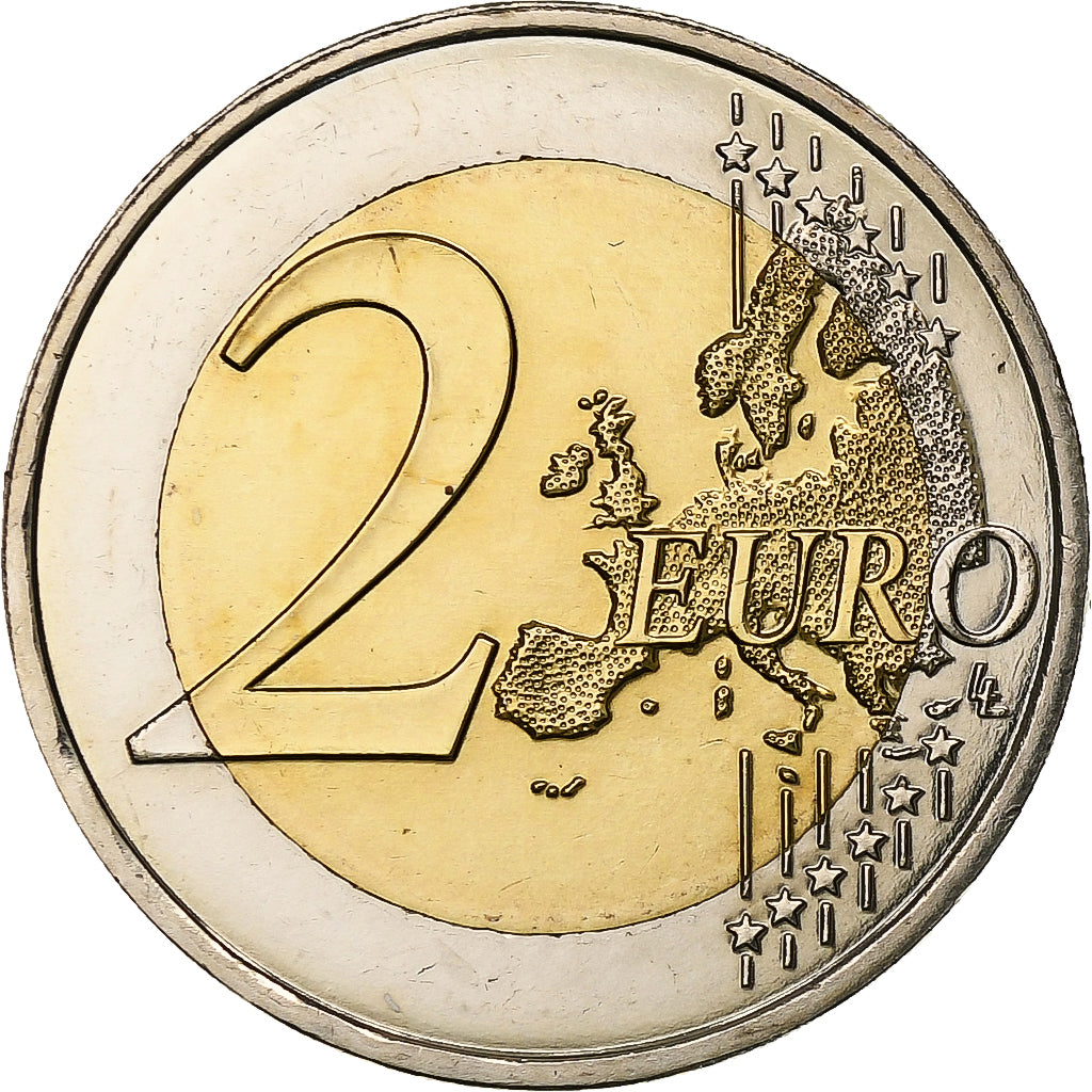 Luxembourg, 2 Euro, Château de Berg, 2008, Pessac, Bi-Metallic, MS(63)