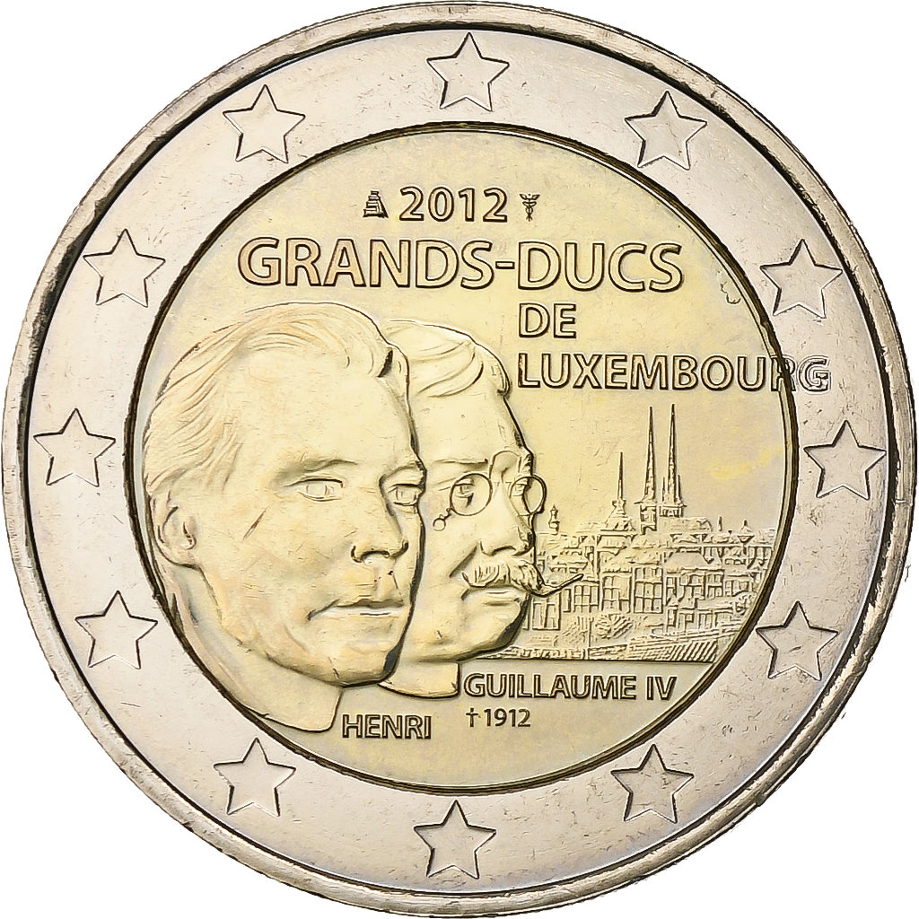 Luxembourg, 2 Euro, Guillaume IV, 2012, Utrecht, Bi-Metallic, MS(63)