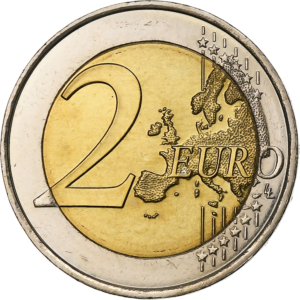 France, 2 Euro, présidence de l'UE, 2008, Pessac, Bi-Metallic, MS(63)