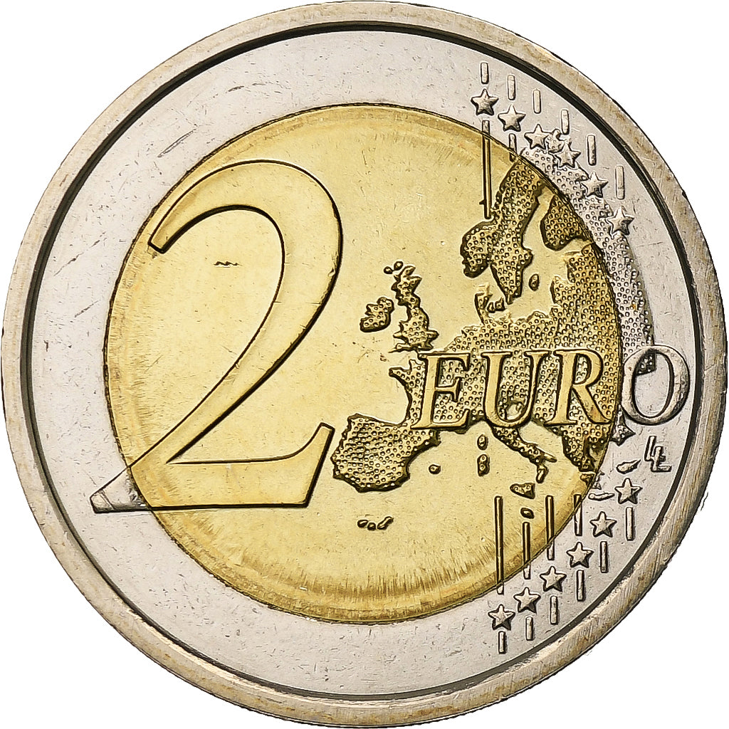 France, 2 Euro, Louis Braille, 2009, Pessac, Bi-Metallic, MS(63)