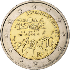 Frankrijk, 2 Euro, fête de la musique, 2011, Pessac, Bi-Metallic, UNC-