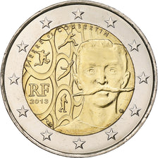 France, 2 Euro, Pierre de Coubertin, 2013, Pessac, Bi-Metallic, MS(63)