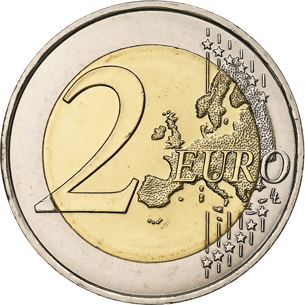 Francia, 2 Euro, Sidaction, 2014, Pessac, Bimetálico, SC