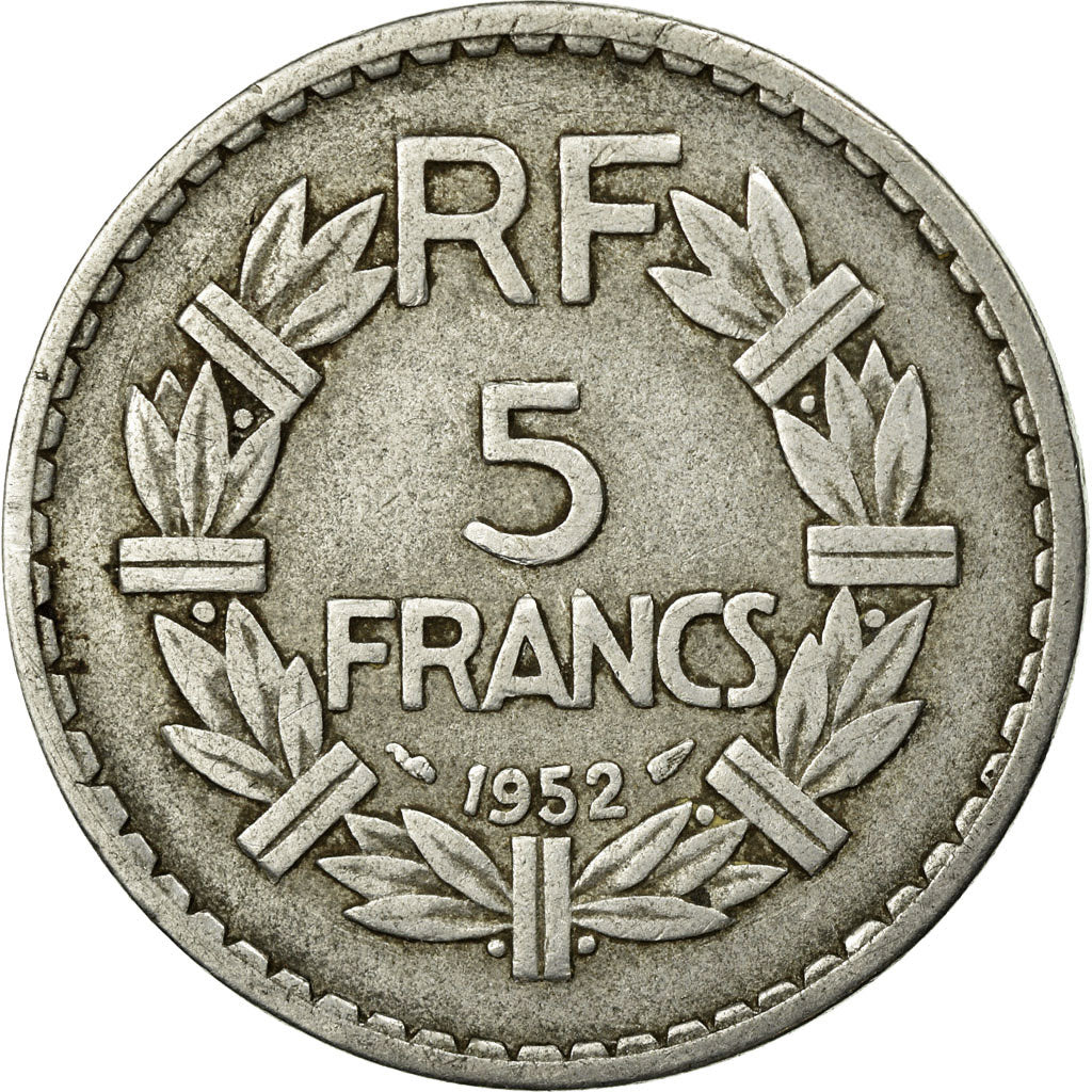 Monnaie, France, Lavrillier, 5 Francs, 1952, Paris, TTB, Aluminium, Gadoury:766a