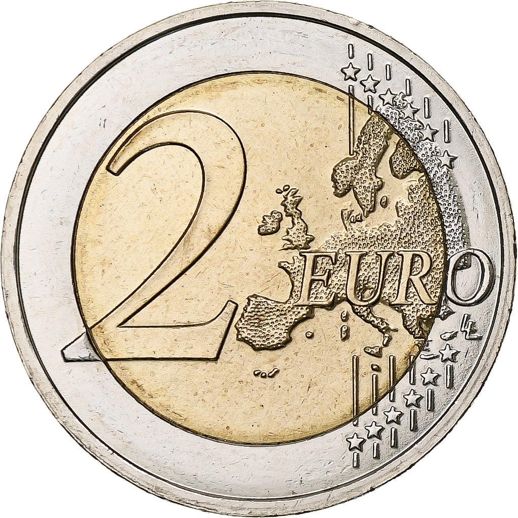 France, 2 Euro, Ruban Rose, 2017, Pessac, Bi-Metallic, MS(63)