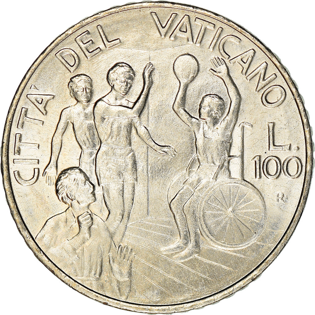 Coin, VATICAN CITY, John Paul II, 100 Lire, 1994, Roma, MS(63), Copper-nickel