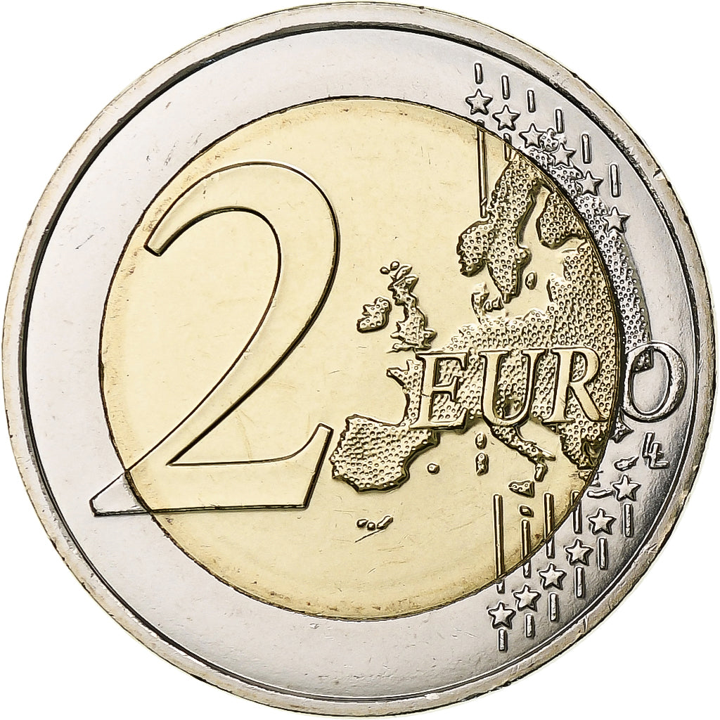 Malta, 2 Euro, solidarity through love, 2016, Bi-Metallic, MS(63)