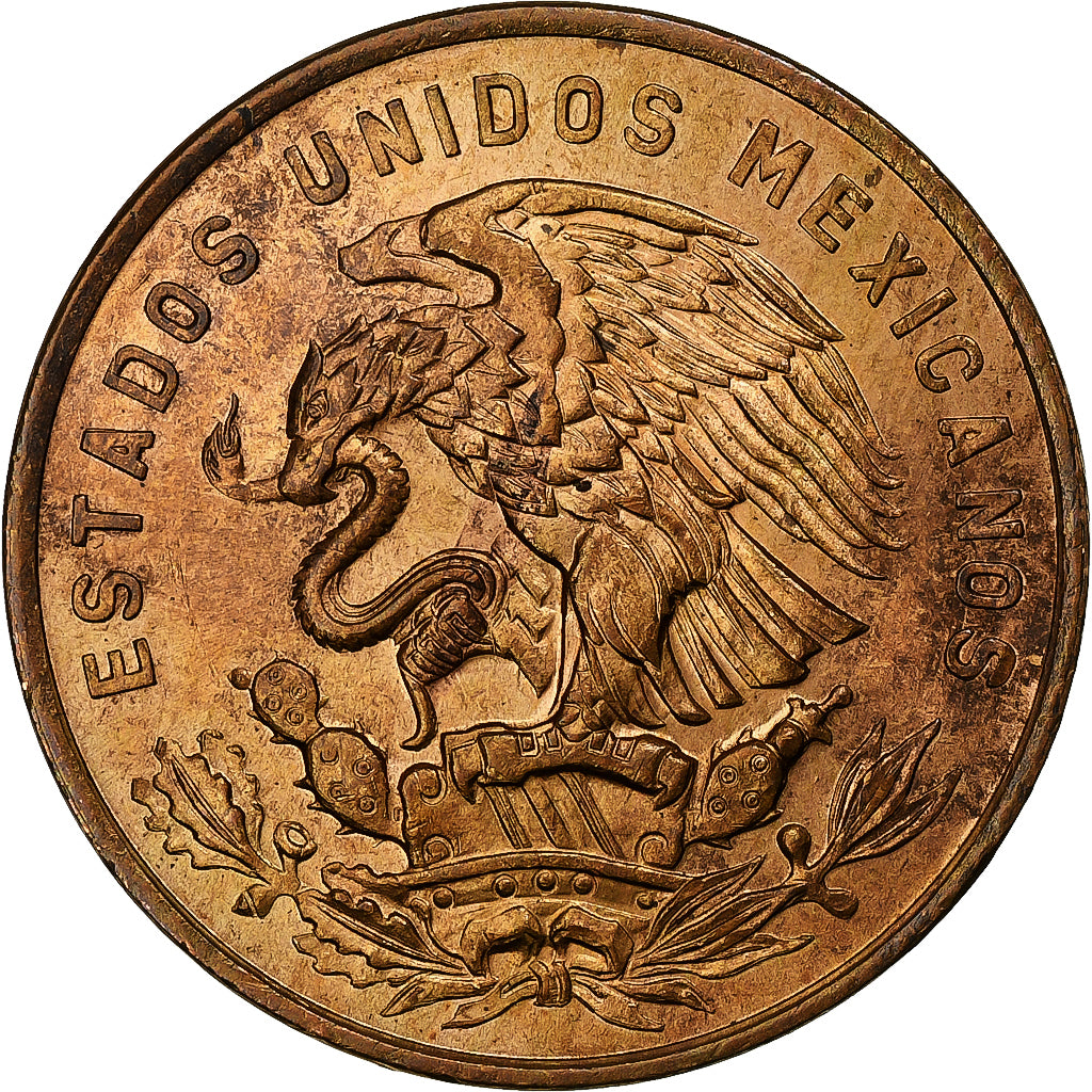 Messico, 20 Centavos, 1964, Mexico City, Bronzo, SPL, KM:440