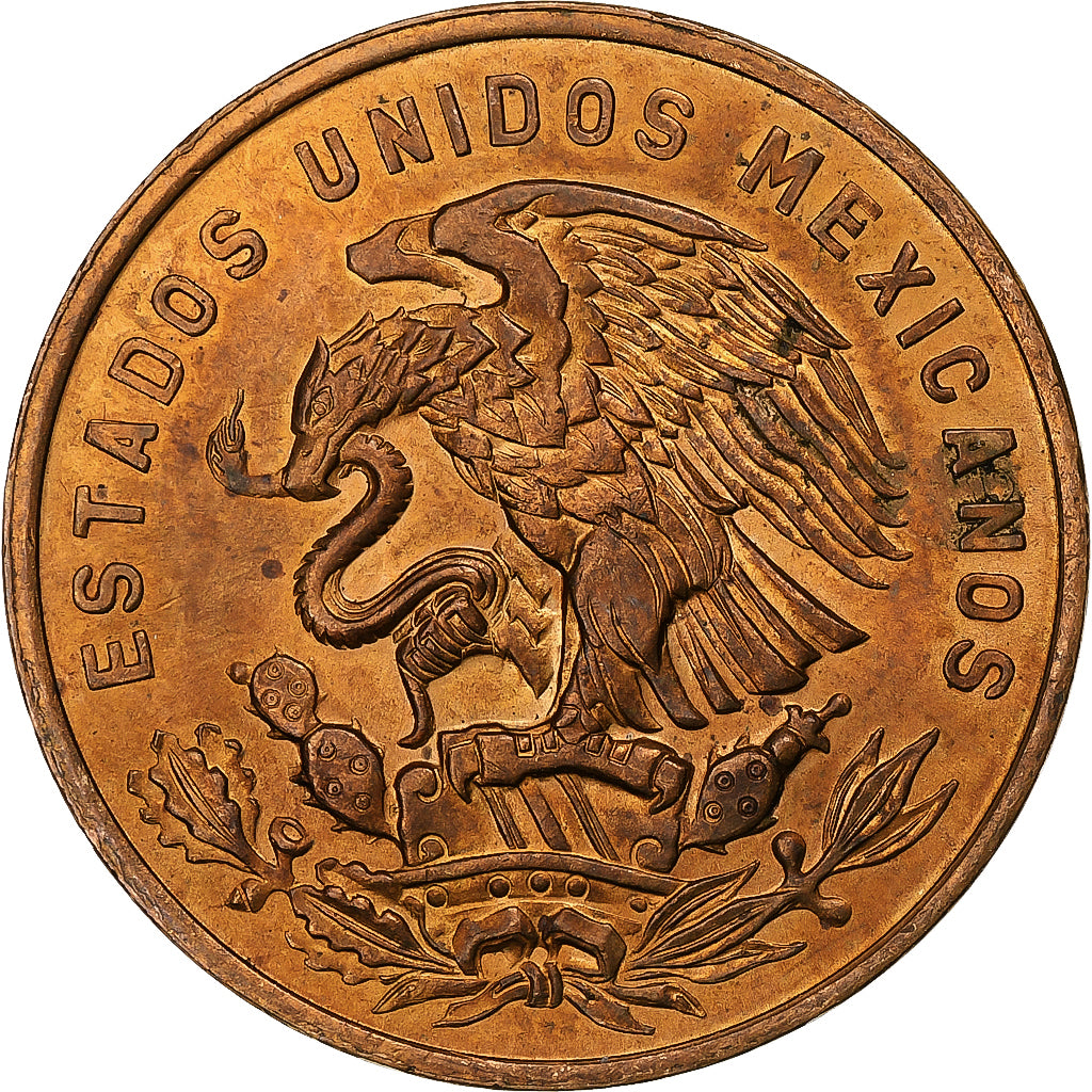 Messico, 20 Centavos, 1969, Mexico City, Bronzo, SPL, KM:440
