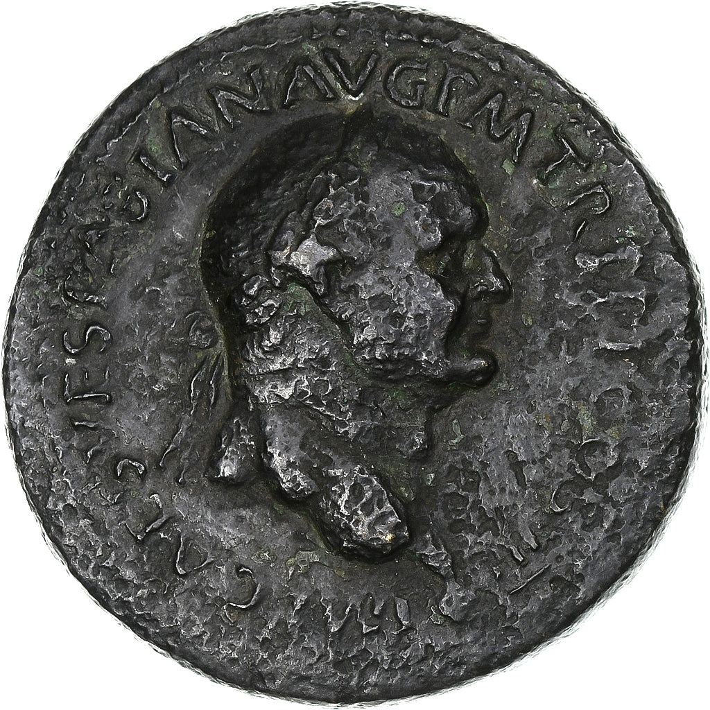 Vespasian, Sestertius, 71, Lyon - Lugdunum, Bronze, VF(30-35), RIC:1136