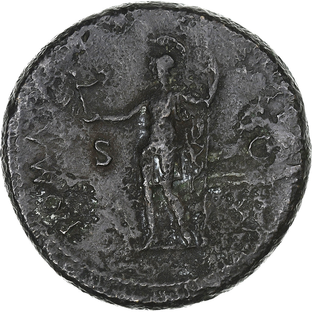 Vespasian, Sestertius, 71, Lyon - Lugdunum, Bronze, VF(30-35), RIC:1136