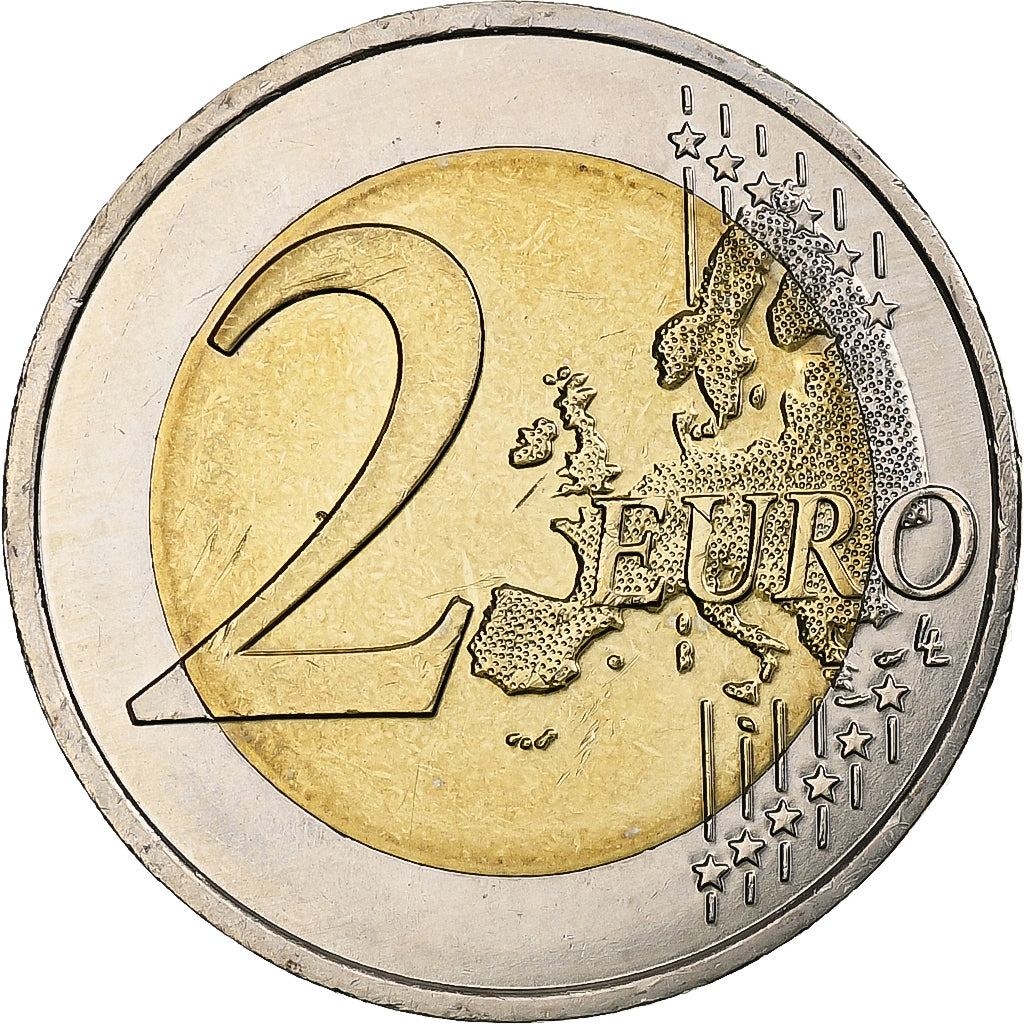 Andorra, 2 Euro, majorité à 18 ans, 2015, Pessac, Bi-Metallic, MS(63)