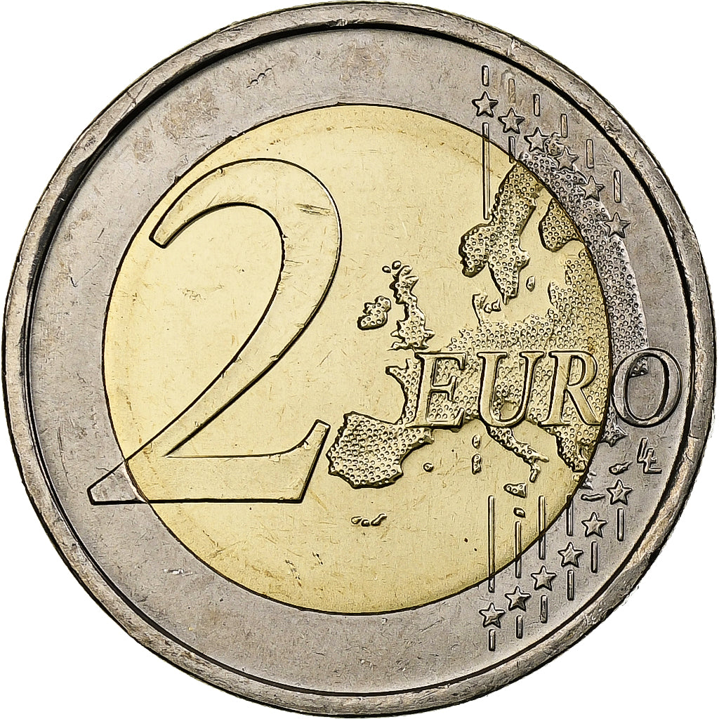 Portogallo, 2 Euro, Union économique et monétaire, 2009, Lisbon, Bi-metallico