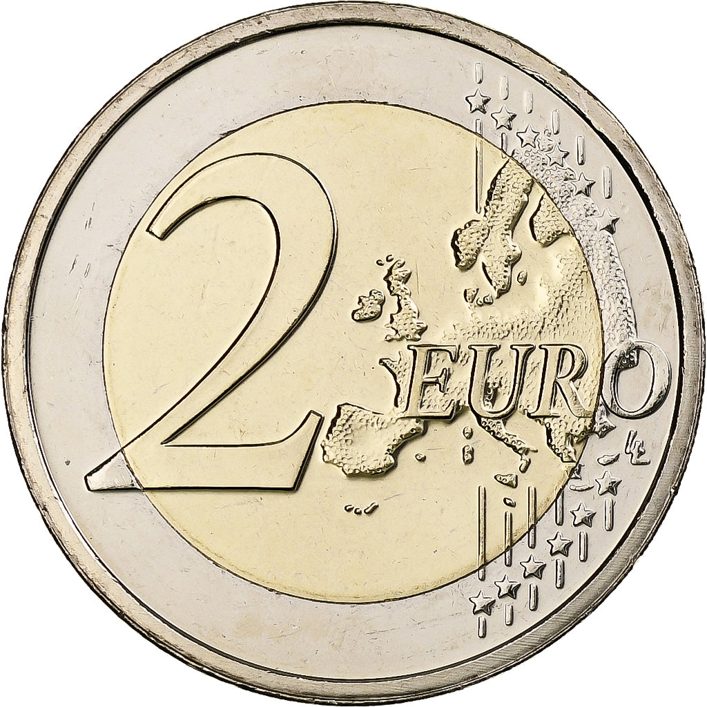 Luxembourg, Henri, 2 Euro, Union économique et monétaire, 2009, Utrecht