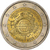 France, 2 Euro, Introduction de l'euro, 2012, Pessac, Bi-Metallic, MS(63)