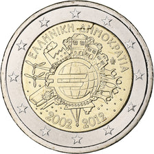 Greece, 2 Euro, Introduction de l'euro, 2012, Athens, Bi-Metallic, MS(60-62)