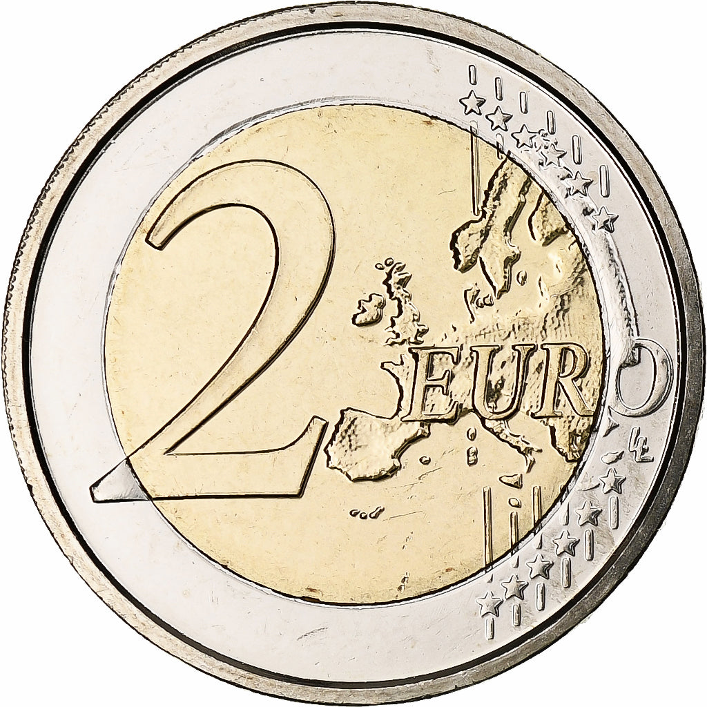Bélgica, Albert II, 2 Euro, Traité de Rome, 2007, Brussels, Bimetálico