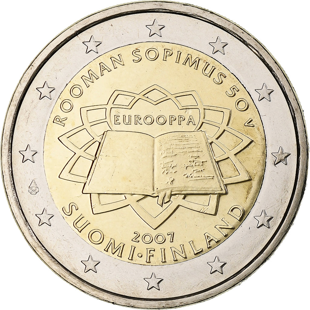 Finnland, 2 Euro, Traité de Rome, 2007, Vantaa, Bi-Metallic, UNZ, KM:138