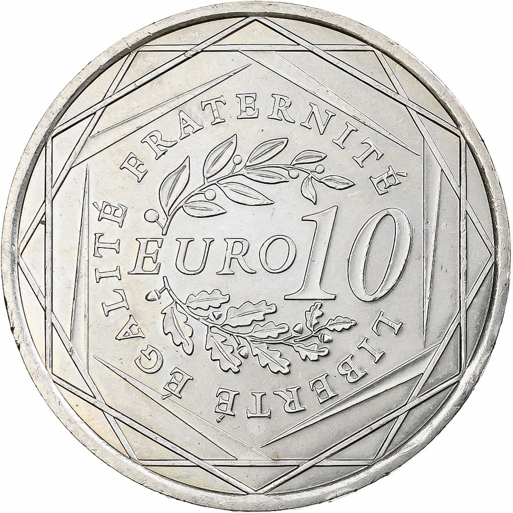 France, 10 Euro, Semeuse, 2009, Pessac, Silver, EF(40-45), KM:1580