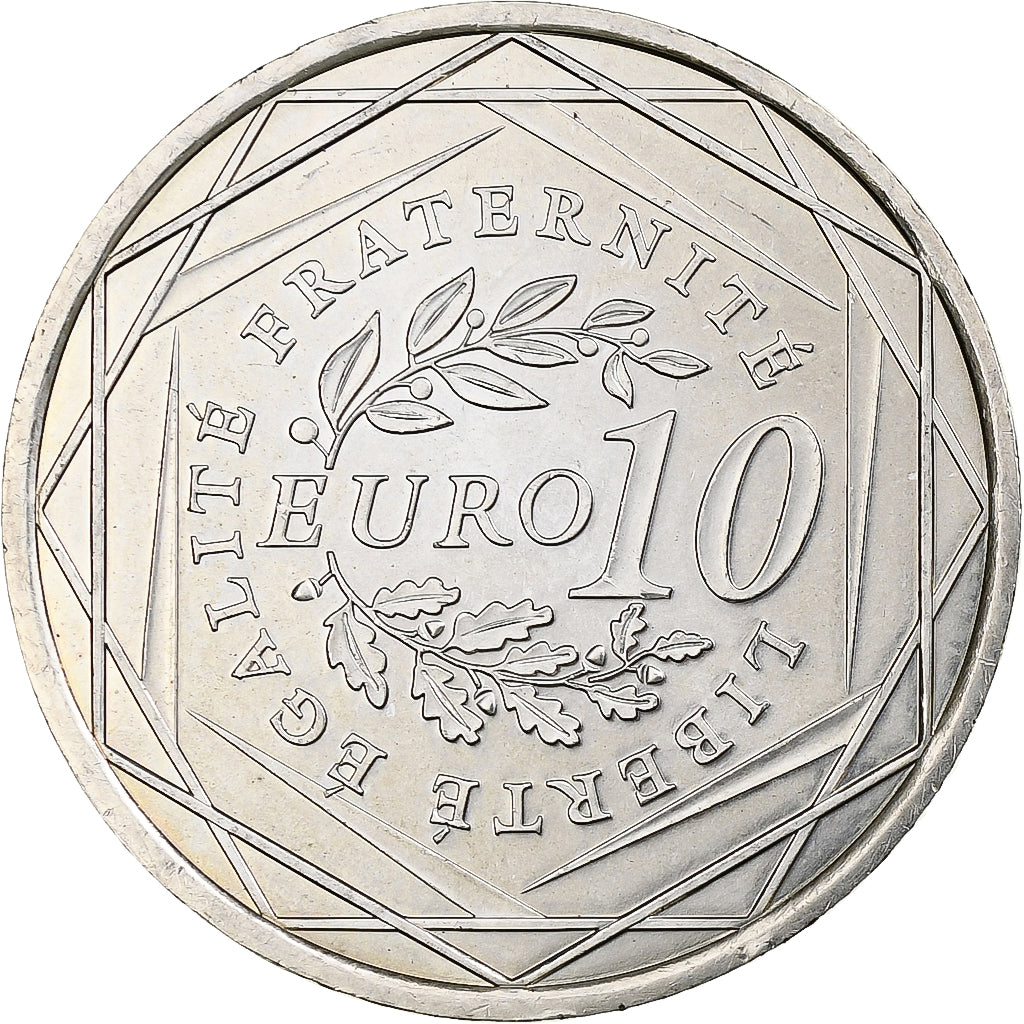 Francia, 10 Euro, Semeuse, 2009, Pessac, Plata, MBC, KM:1580