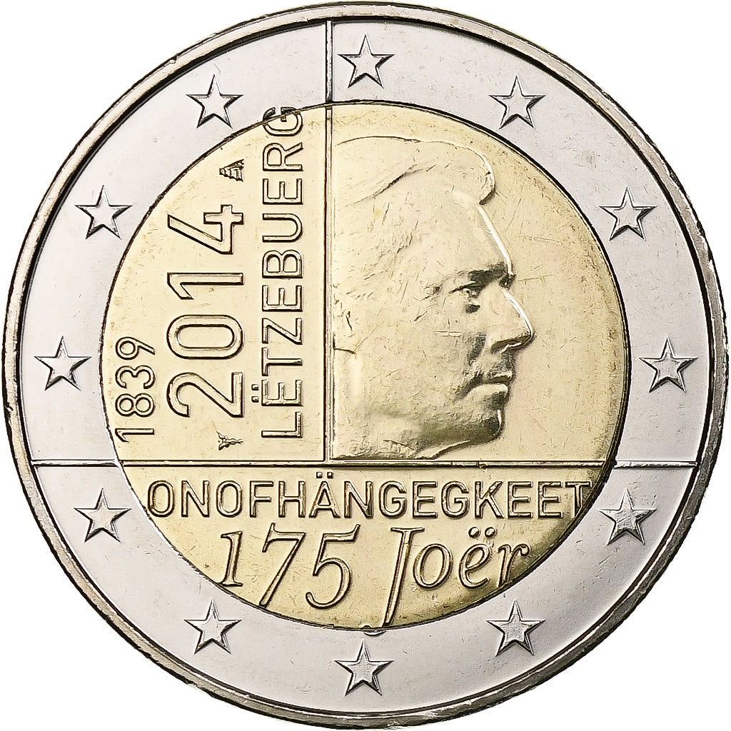 Luxembourg, 2 Euro, 175th Anniversary - Independence of Luxemburg, 2014