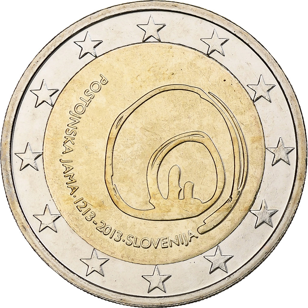 Slovénie, 2 Euro, Postojna, 2013, Kremnica, Bimétallique, SPL, KM:112