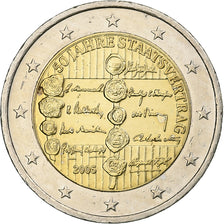 Austria, 2 Euro, Austrian State Treaty, 2005, Vienna, Bi-Metallic, AU(50-53)