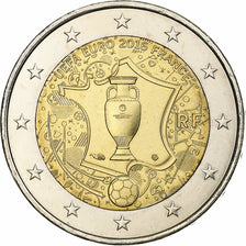 Francia, 2 Euro, UEFA Euro 2016, 2016, Pessac, Bi-metallico, SPL