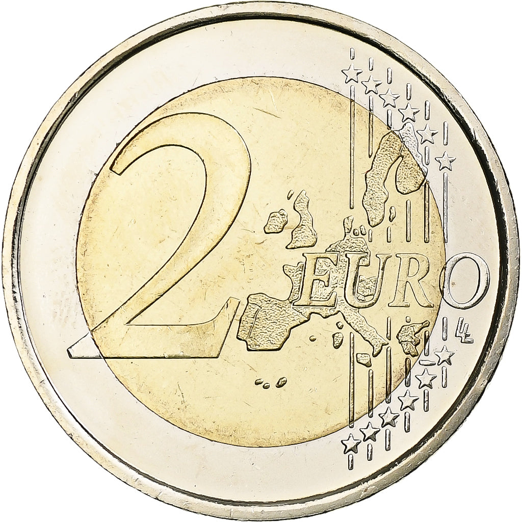 Spain, Juan Carlos I, 2 Euro, Don Quixote, 2005, Madrid, Bi-Metallic, MS(63)