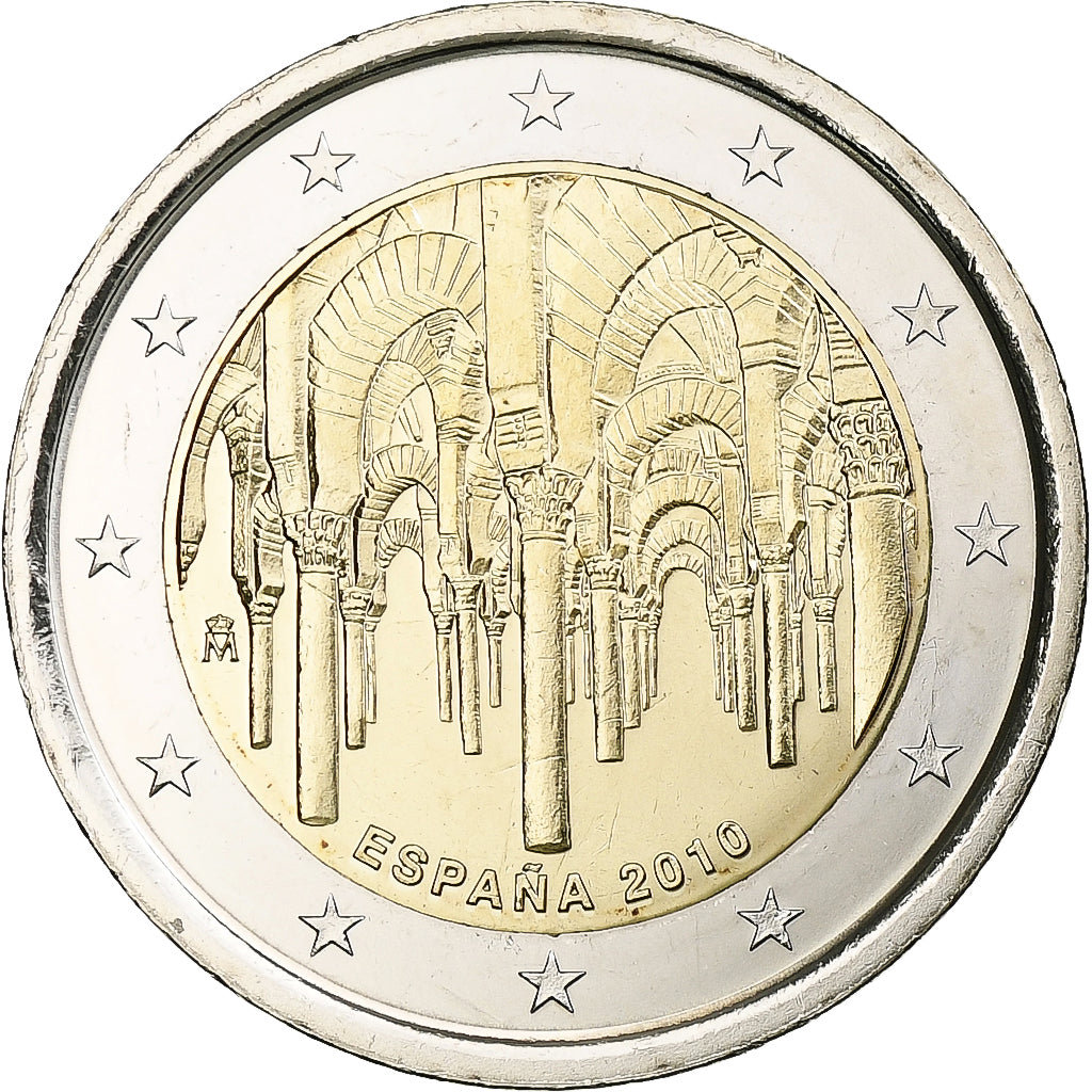 Spanien, Juan Carlos I, 2 Euro, Córdoba, 2010, Madrid, Bi-Metallic, UNZ