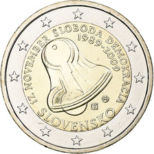 Slovakia, 2 Euro, Freedom, 2009, Kremnica, Bi-Metallic, MS(60-62), KM:107