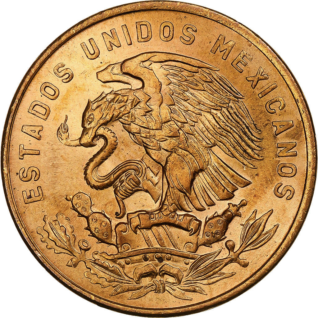 Messico, 20 Centavos, 1965, Mexico City, Bronzo, SPL, KM:440