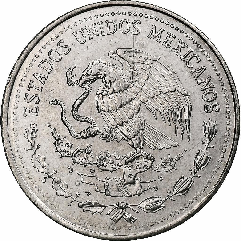 Mexico, 50 Centavos, Palenque, 1983, Mexico City, Stainless Steel, UNC-, KM:492