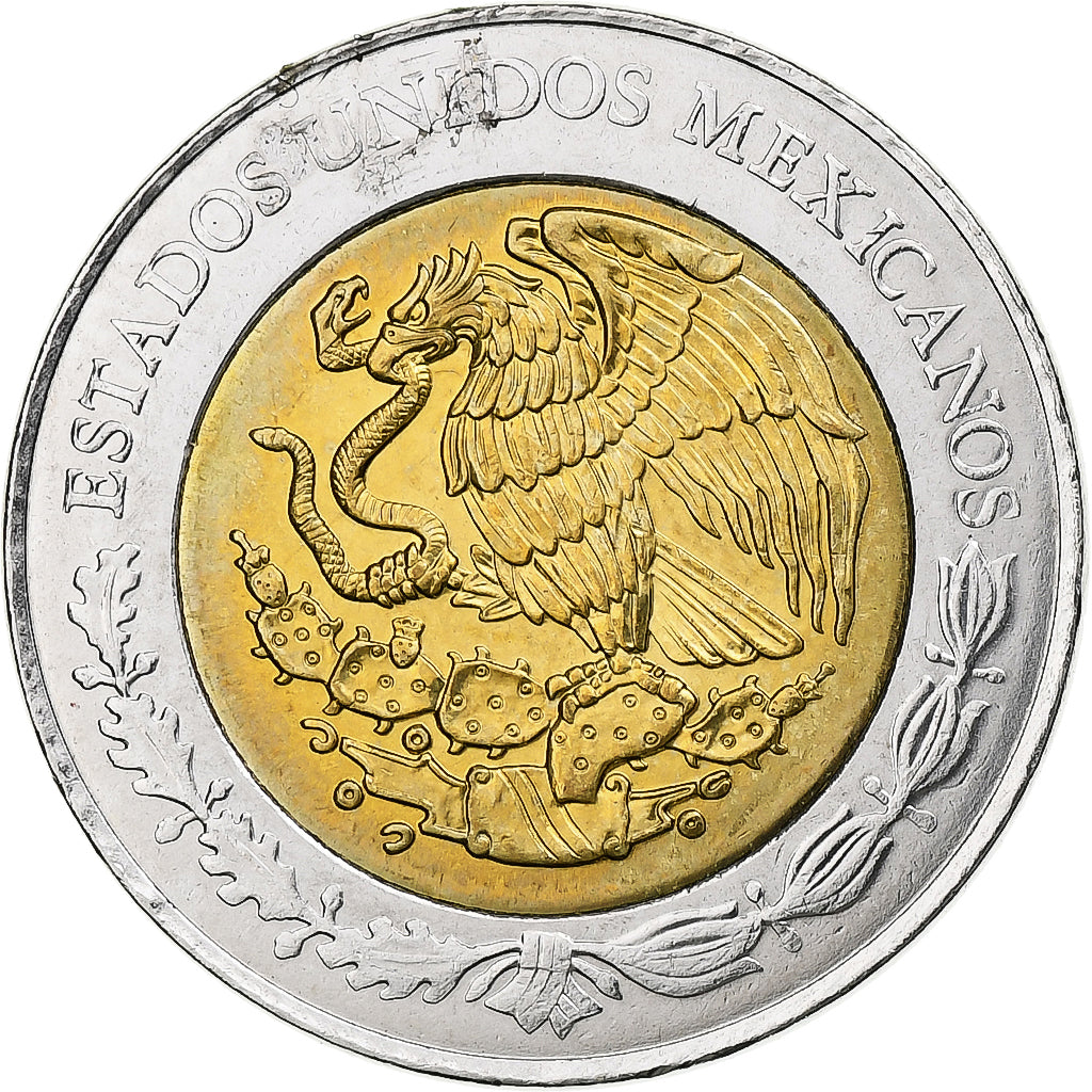 México, 5 Pesos, 2013, Mexico City, Bimetálico, MS(63), KM:605