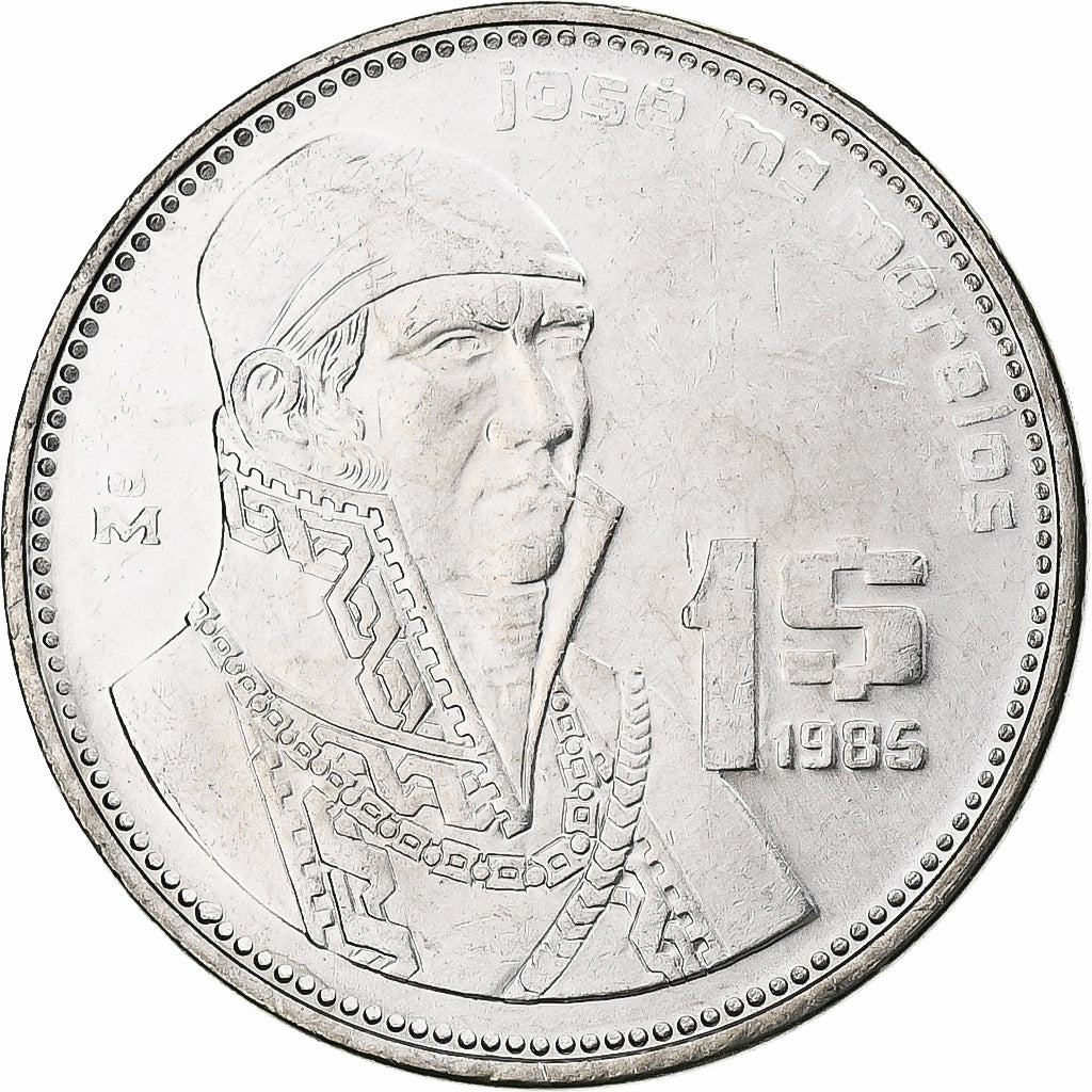 Messico, Peso, 1985, Mexico City, Acciaio inossidabile, SPL-, KM:496