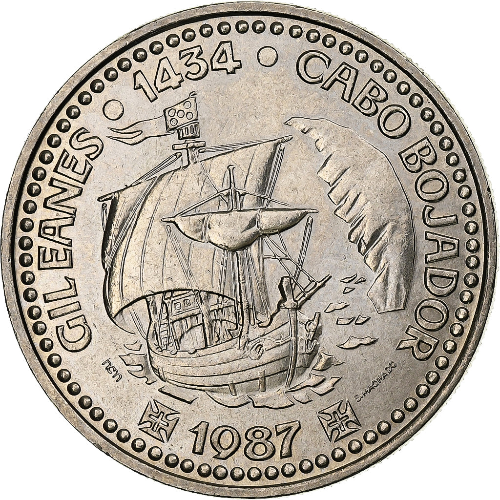 Portugal, 100 Escudos, Gil Eanes, 1987, Lisbon, Cobre-níquel, MS(63), KM:639