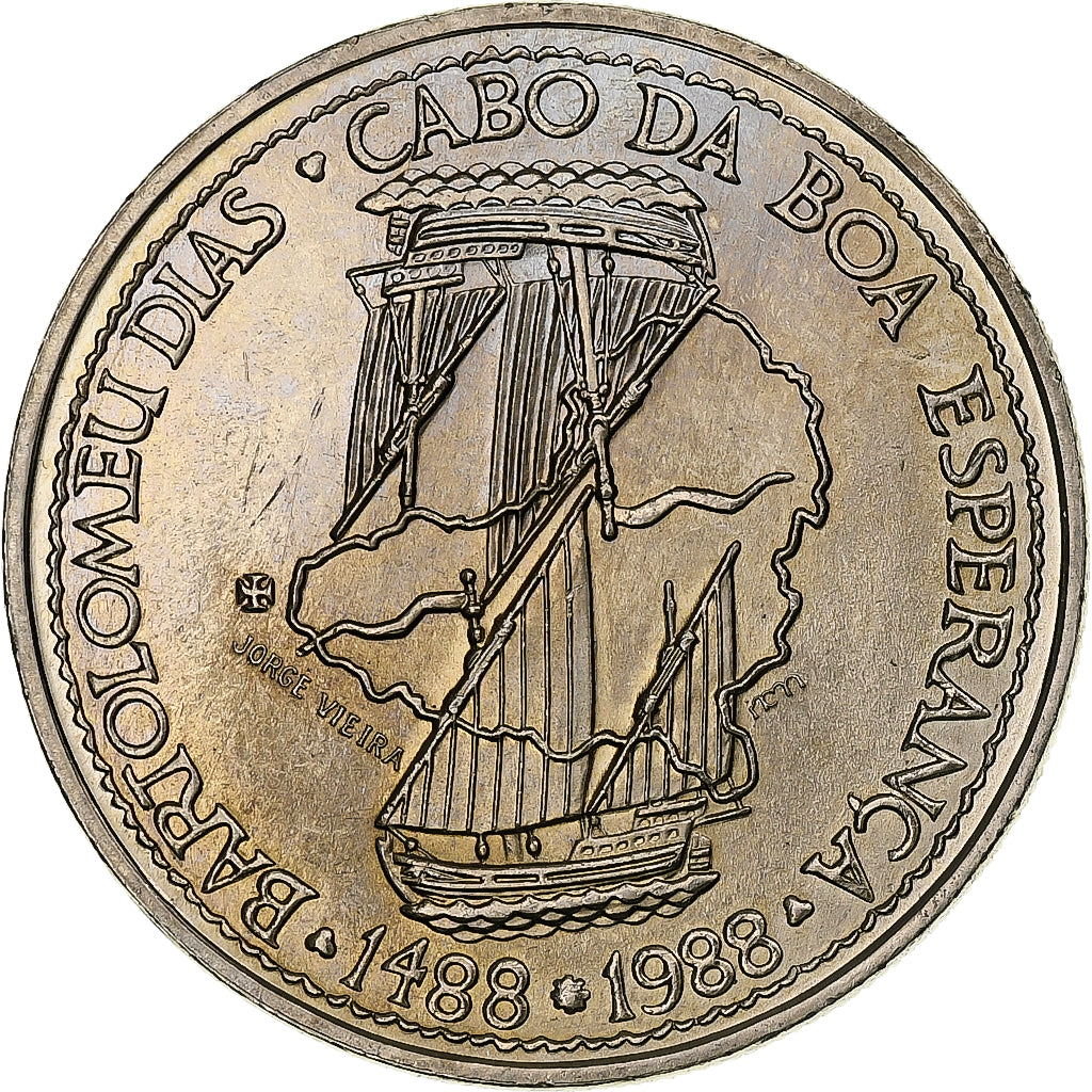 Portugal, 100 Escudos, Bartolomeu Dias, 1988, Lisbonne, Cupro-nickel, SPL