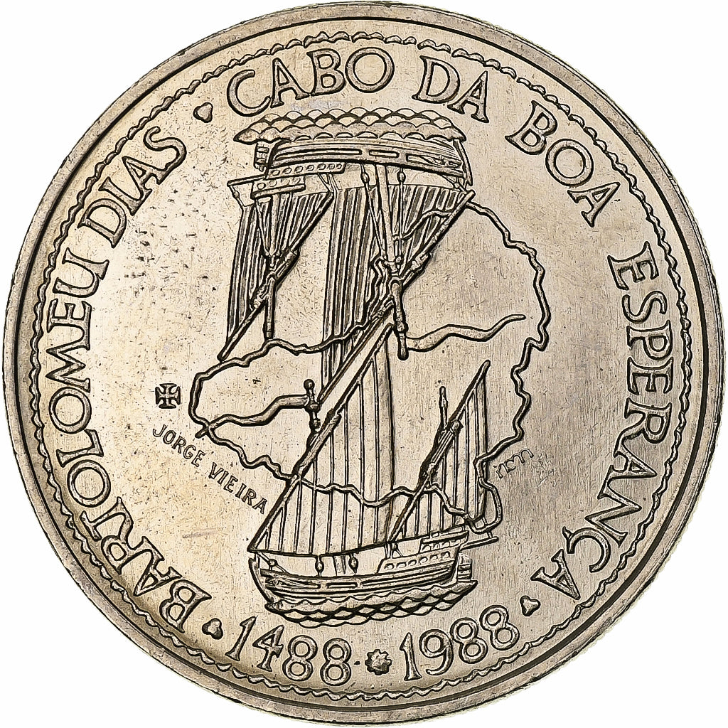 Portugal, 100 Escudos, Bartolomeu Dias, 1988, Lisbon, Miedź-Nikiel, MS(63)