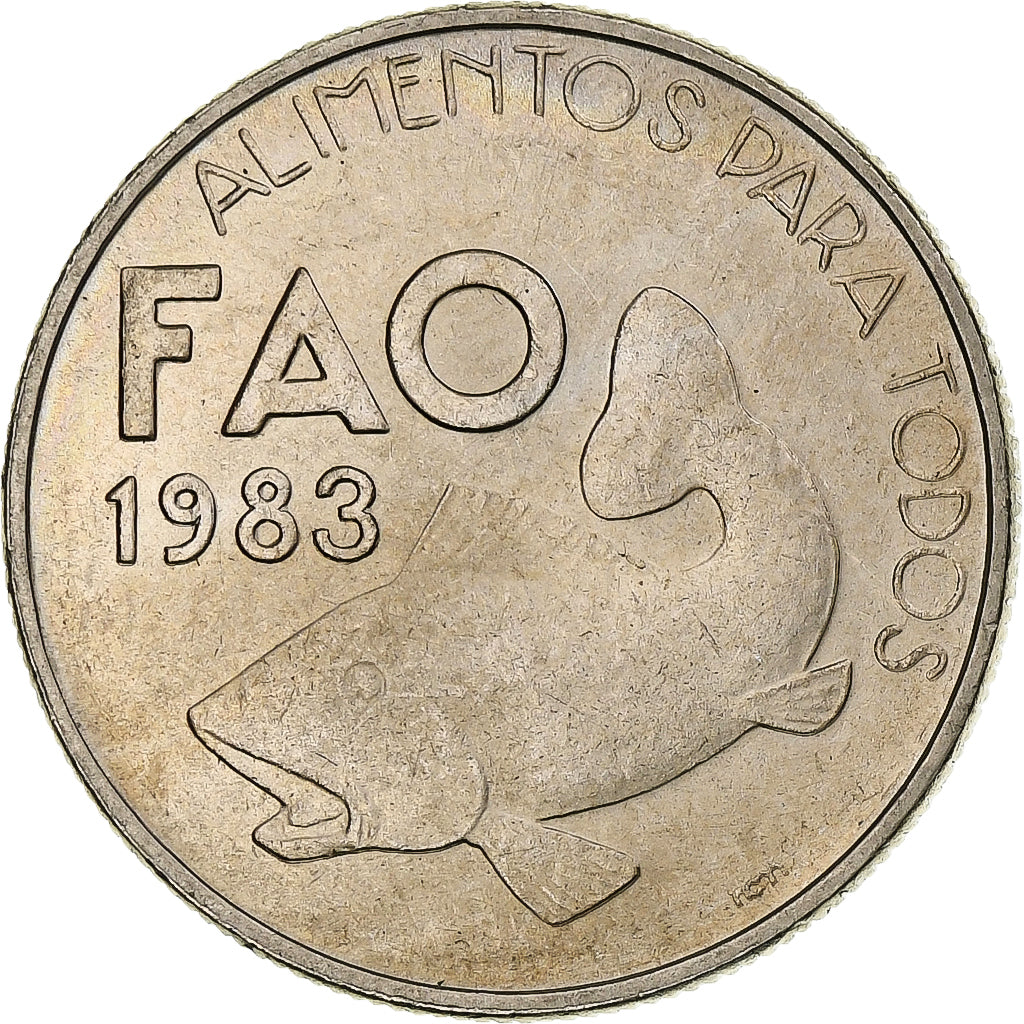 Portugal, 25 Escudos, FAO, 1983, Lisbon, Cobre-níquel, AU(55-58), KM:619