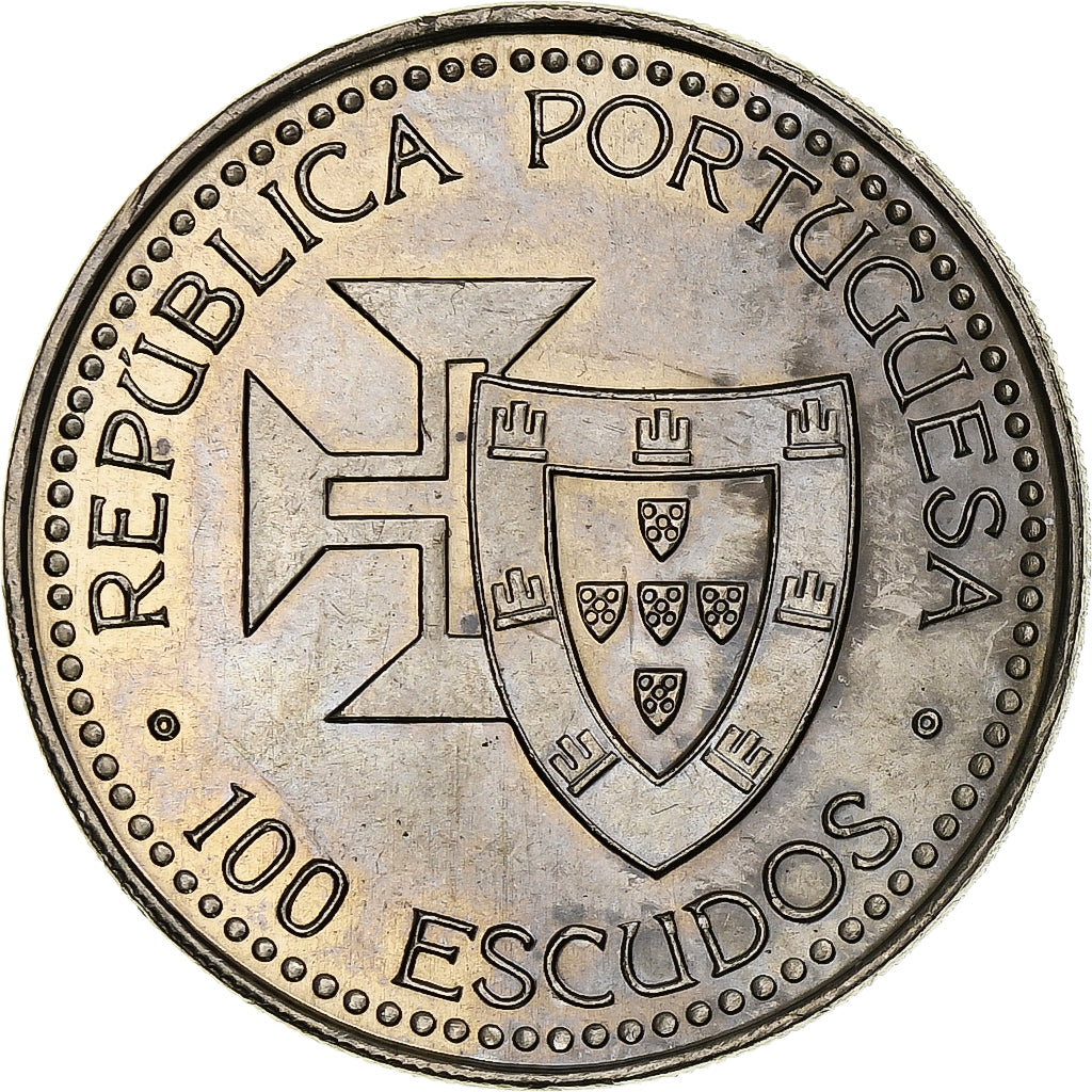 Portugal, 100 Escudos, Madeira and Porto Santo, 1989, Lisbon, Kupfer-Nickel