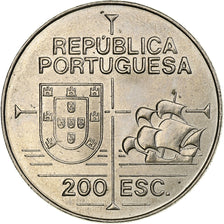 Portugal, 200 Escudos, California, 1992, Lisbon, Miedź-Nikiel, AU(55-58)