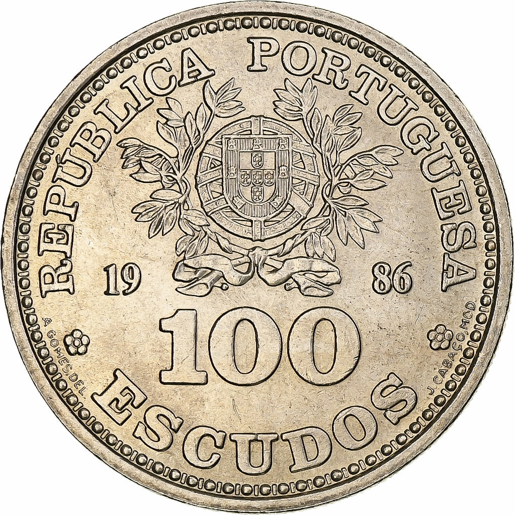 Portugal, 100 Escudos, Football, 1986, Lisbonne, Cupro-nickel, SUP, KM:637