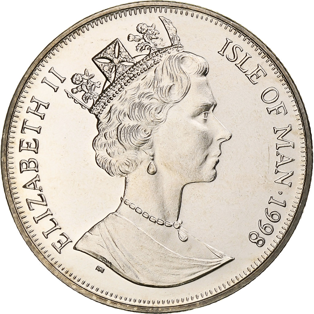 Isle of Man, Elizabeth II, Crown, 125th Anniversary of the Steam Railway, 1998