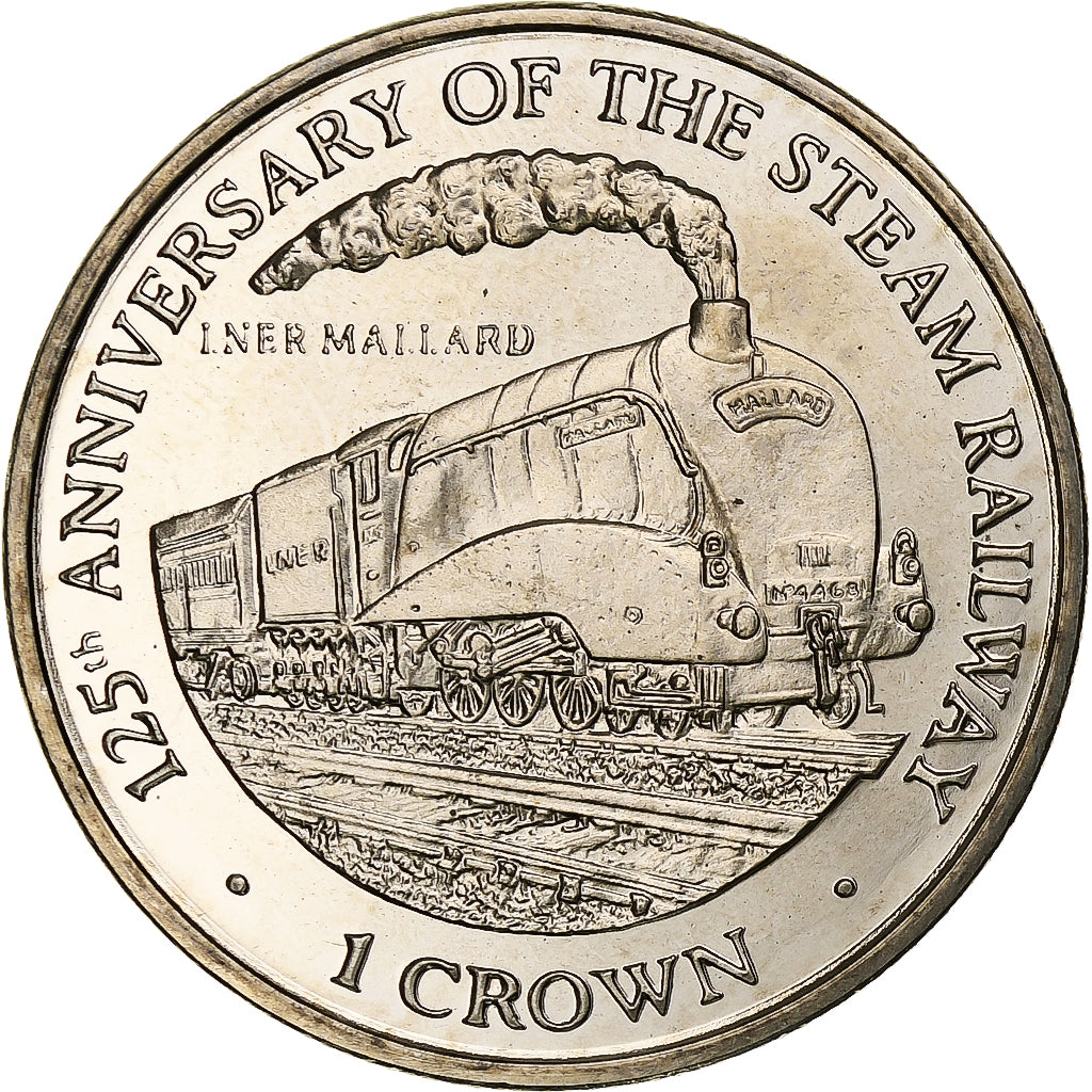 Wyspa Man, Elizabeth II, Crown, 125th Anniversary of the Steam Railway, 1998
