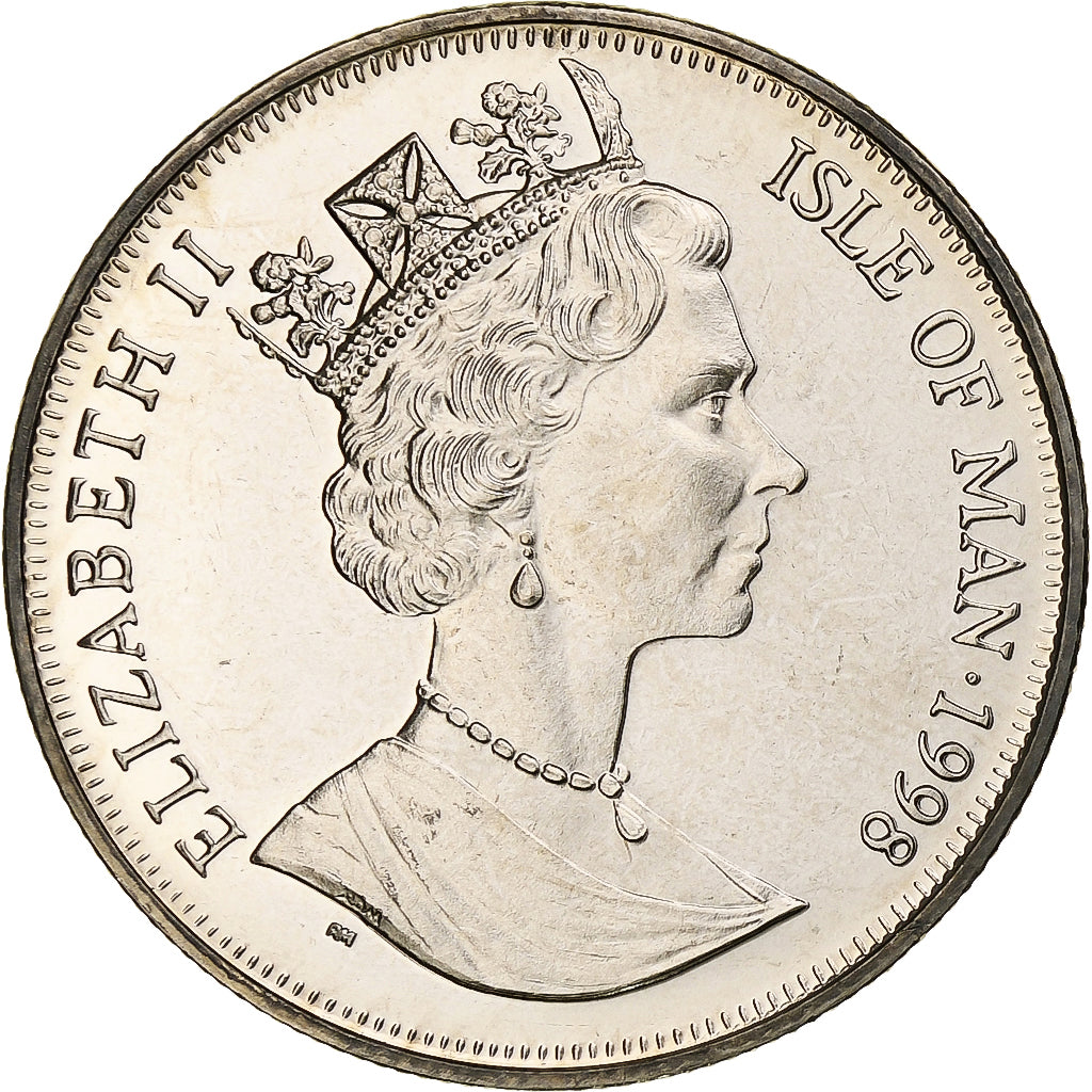 Ilha de Man, Elizabeth II, Crown, 125th Anniversary of the Steam Railway, 1998