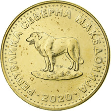 Macedonia, Denar, 2020, Latón, EBC+