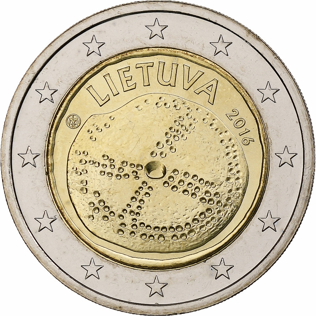 Lituanie, 2 Euro, Baltic Culture, 2016, Vilnius, Bimétallique, SPL