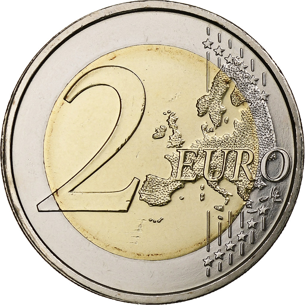 Letónia, 2 Euro, European Capital of Culture, 2014, Stuttgart, Bimetálico